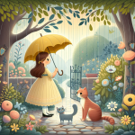 Alexis entdeckt den Zaubergarten – Illustration