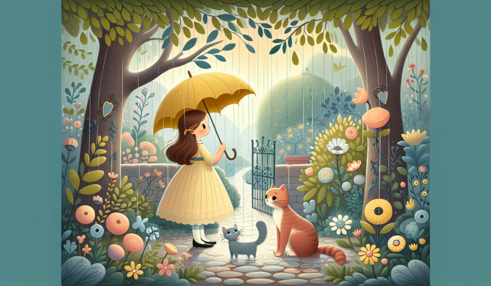 Alexis entdeckt den Zaubergarten – Illustration