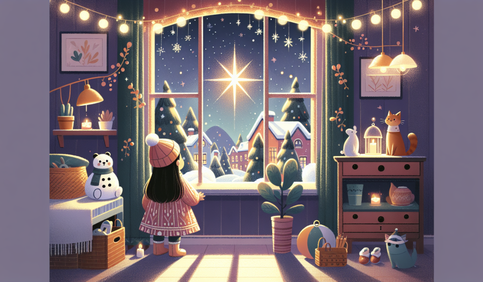 Der kleine Stern im Fenster – Illustration