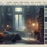 Ein Wanderer folgt einem geheimnisvollen Licht Der Mann im Spiegel – Illustration