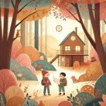 Der verborgene Schatz im Baumhaus – Illustration