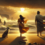 Die Frau, die am Meer blieb – Illustration