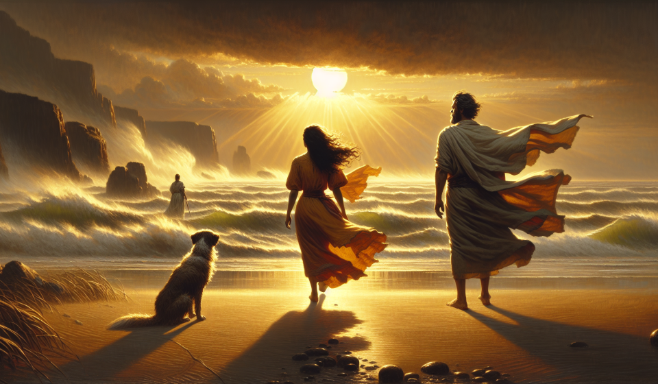 Die Frau, die am Meer blieb – Illustration