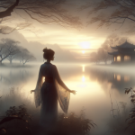 Die Frau, die zwischen Welten wandelte – Illustration