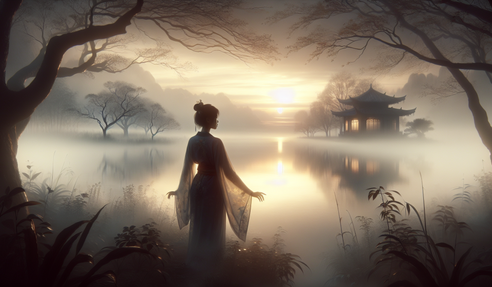 Die Frau, die zwischen Welten wandelte – Illustration