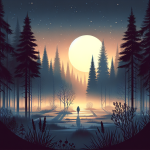 Ein Rätsel im Wald – Illustration