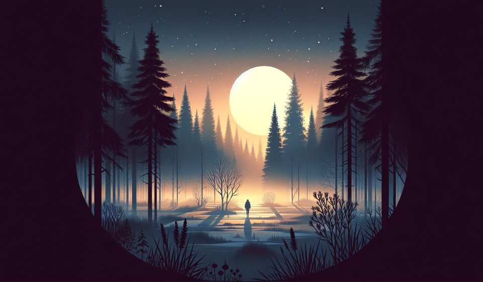 Ein Rätsel im Wald – Illustration