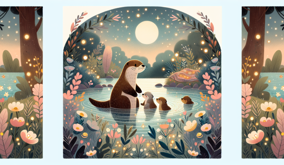 Ella entdeckt das Glitzern im Wasser – Illustration