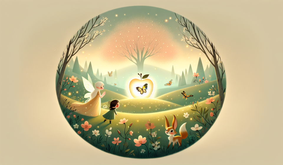 Fee Lyra und der goldene Apfel des Glücks – Illustration