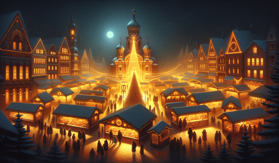 Lichter unter Schnee – Illustration