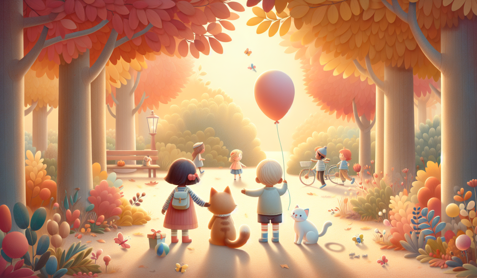 Lilly und der verlorene Ballon – Illustration