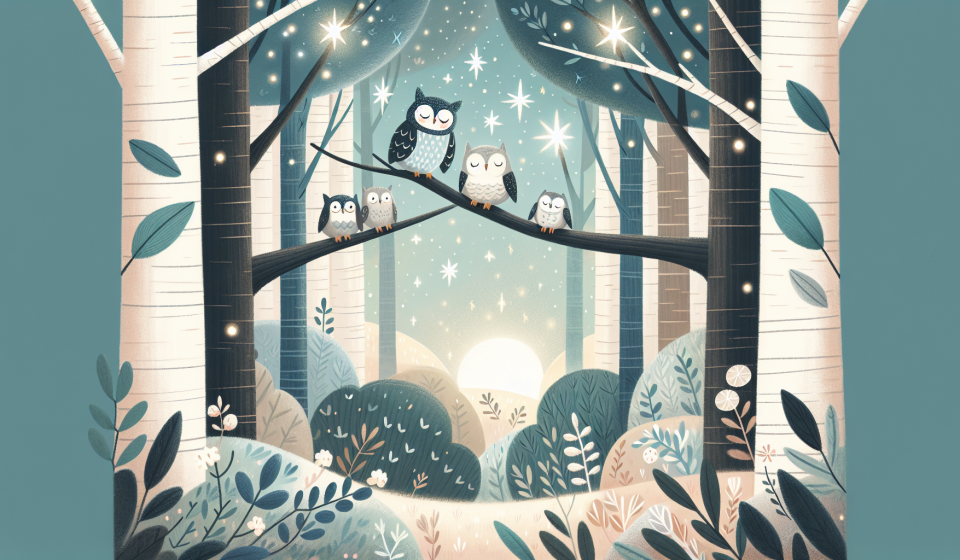 Luna, die schüchterne Eule – Illustration