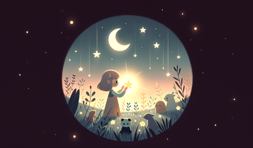 Luna und der Magische Wunschstern – Illustration