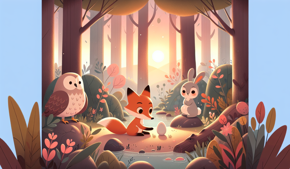 Piet findet ein geheimnisvolles Ei – Illustration