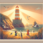 Tim und das Geheimnis des alten Leuchtturms – Illustration