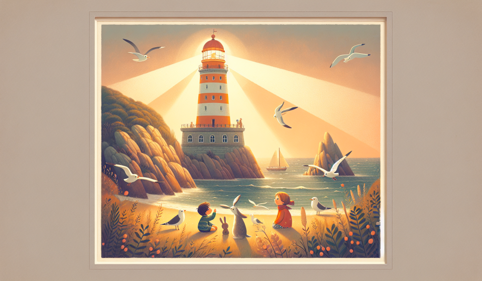 Tim und das Geheimnis des alten Leuchtturms – Illustration