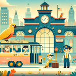 Timo und der Regenbogenbus – Illustration