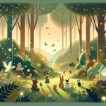 Wenn Glühwürmchen Wünsche fliegen lassen – Illustration