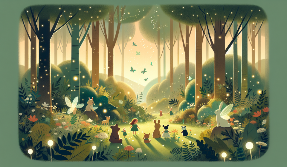 Wenn Glühwürmchen Wünsche fliegen lassen – Illustration