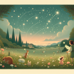 Wie die Elfen den Himmel bemalten – Illustration