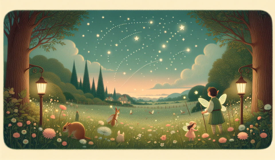 Wie die Elfen den Himmel bemalten – Illustration