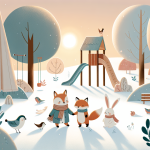 Wie Lulu ihren Schneehut verlor – Illustration