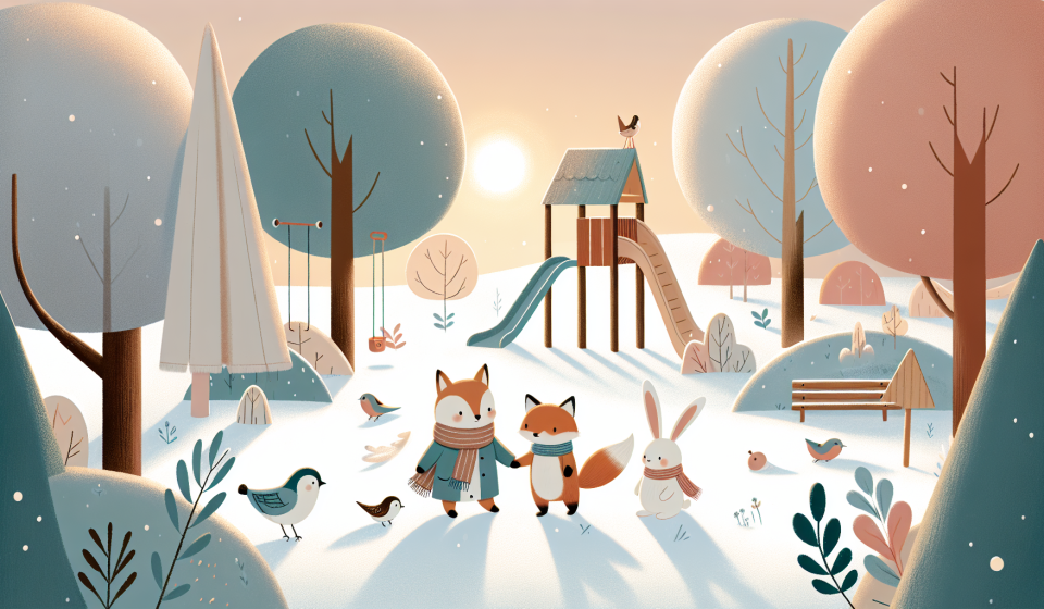 Wie Lulu ihren Schneehut verlor – Illustration