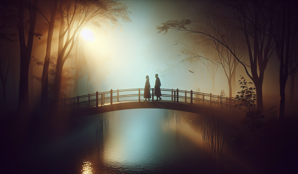 Zwei Fremde, ein Augenblick – Illustration