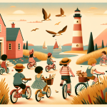 Das Fahrrad zum Leuchtturm – Illustration