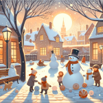 Das Rätsel der drei Schneemänner – Illustration