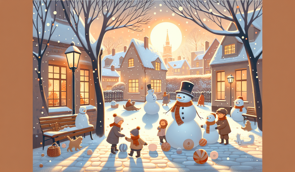 Das Rätsel der drei Schneemänner – Illustration