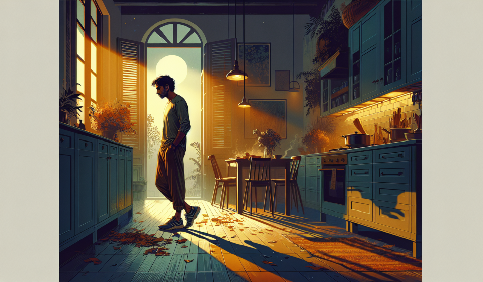 Der erste Schritt um sechs – Illustration