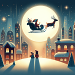 Der Mondschlitten der Träume – Illustration