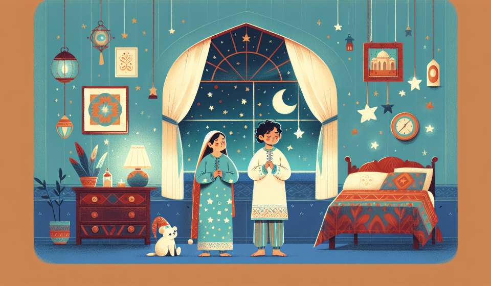 Der Pyjama aus Sternenwolle – Illustration