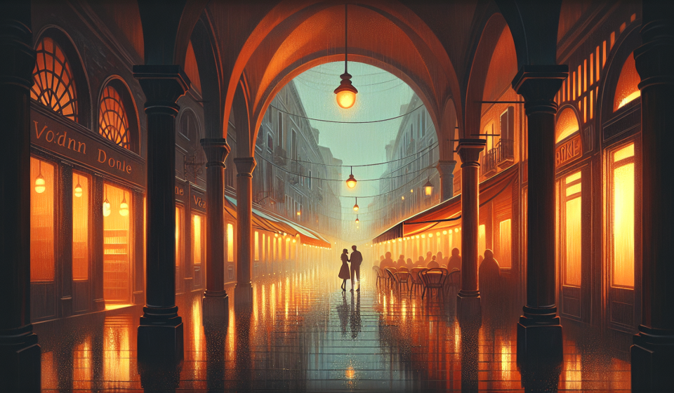 Der Regen macht uns leiser – Illustration