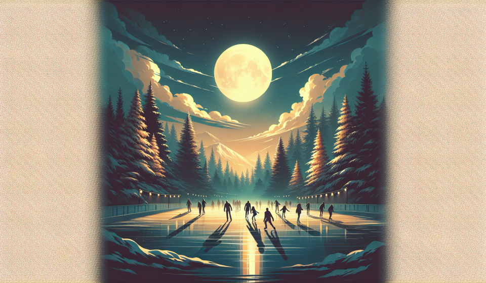 Der Schatten hinter dem Eislaufplatz – Illustration