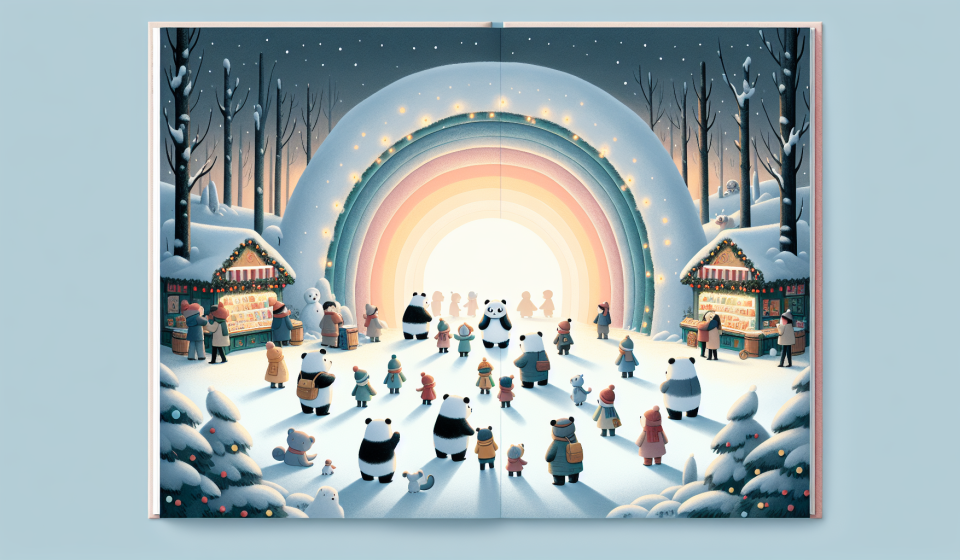 Der Tunnel unter dem Weihnachtsmarkt – Illustration