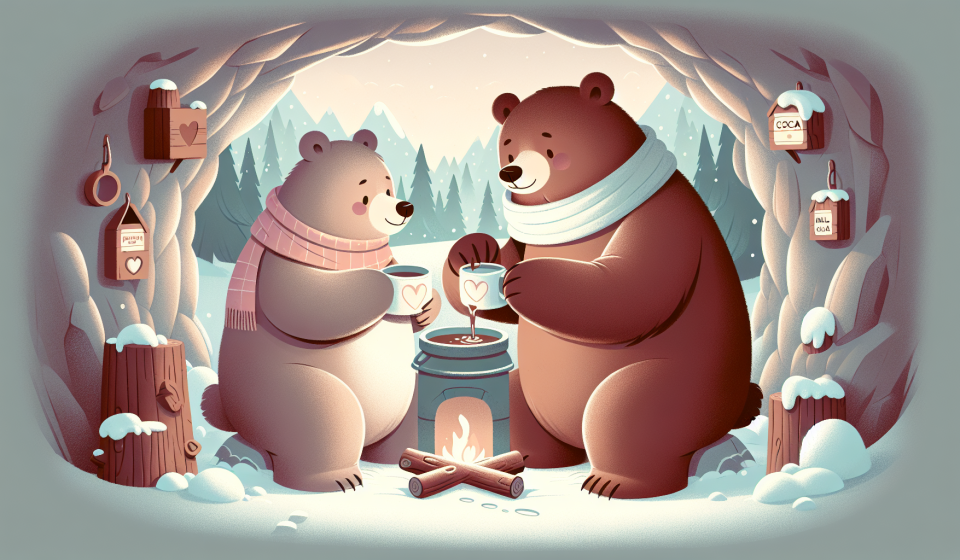 Der Weihnachtskakao der Bären – Illustration