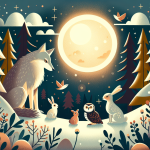 Der Wolf, der leise singen wollte – Illustration