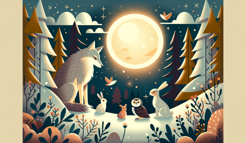 Der Wolf, der leise singen wollte – Illustration