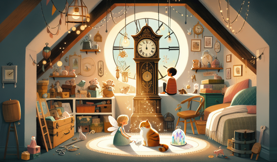 Der Zauber der Kristalluhr – Illustration