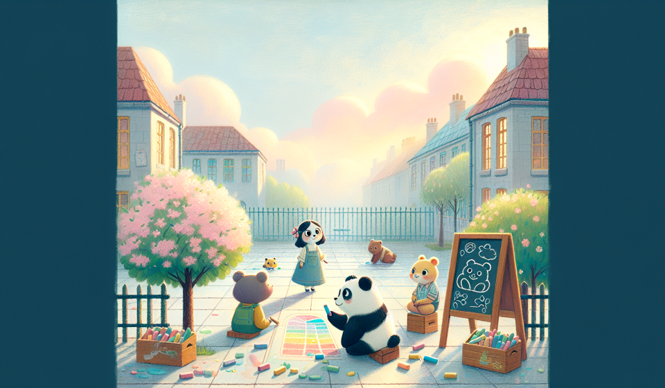 Die Brücke aus Kreide – Illustration