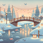 Die Brücke aus Schneelichtern – Illustration