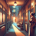 Die Entscheidung im Flurlicht – Illustration