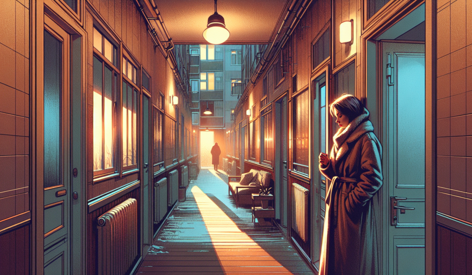 Die Entscheidung im Flurlicht – Illustration