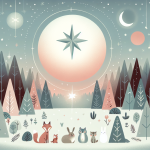 Küsse am Fluss im Dezember Die Eule und der letzte Stern – Illustration