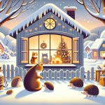 Die Igelbande und das Lichterhaus – Illustration