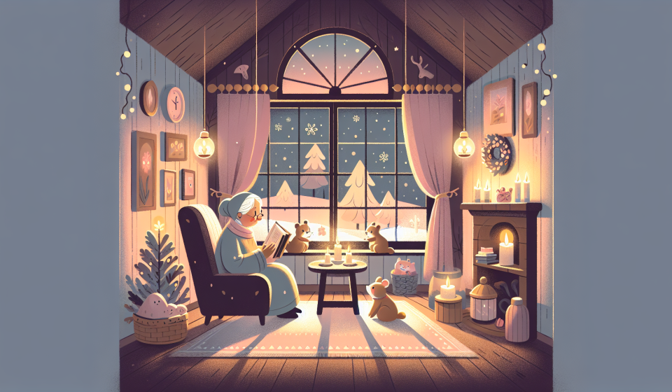 Die Kerze, die Geschichten erzählte – Illustration