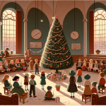 Die Klasse und der leere Wunschbaum – Illustration