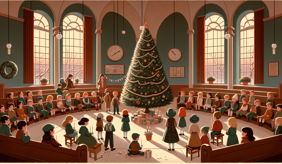 Die Klasse und der leere Wunschbaum – Illustration